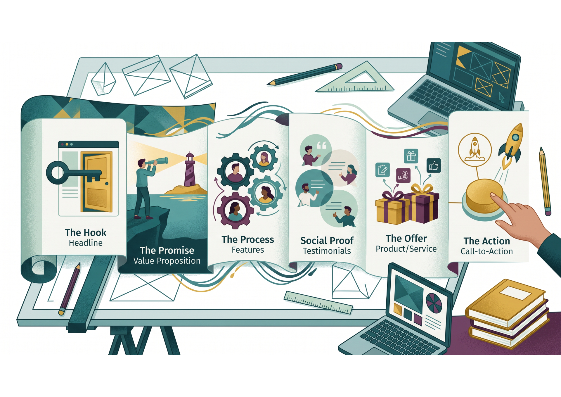 A handy step-by-step framework for writing homepage copy